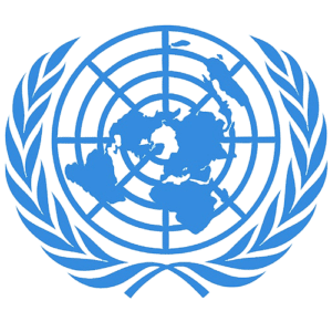 Bilde av FN logoen.